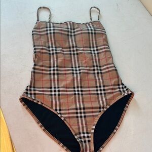 Plaid One-Piece Swimsuit